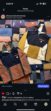 Custom Handpick nick , Rework carhartt jacket & bags = 105Pcs - Wholesale