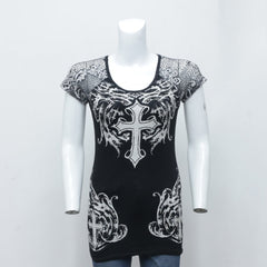Y2K Stylish Baby Tees Gothic Skull - Wholesale