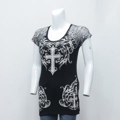 Y2K Stylish Baby Tees Gothic Skull - Wholesale