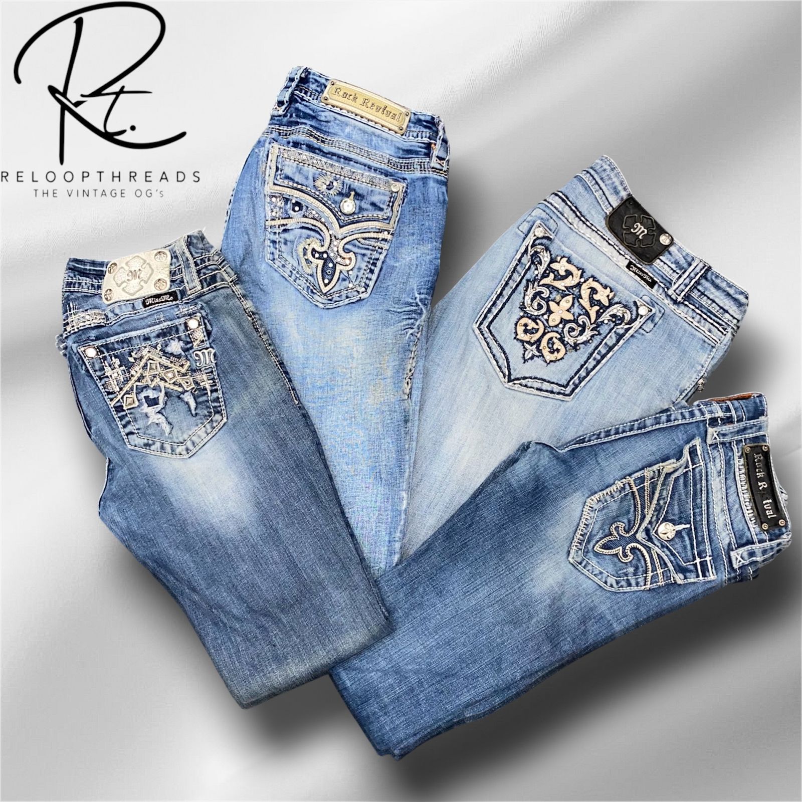 RT 1522 Mix Brand Bootcut Jeans (13 pcs)