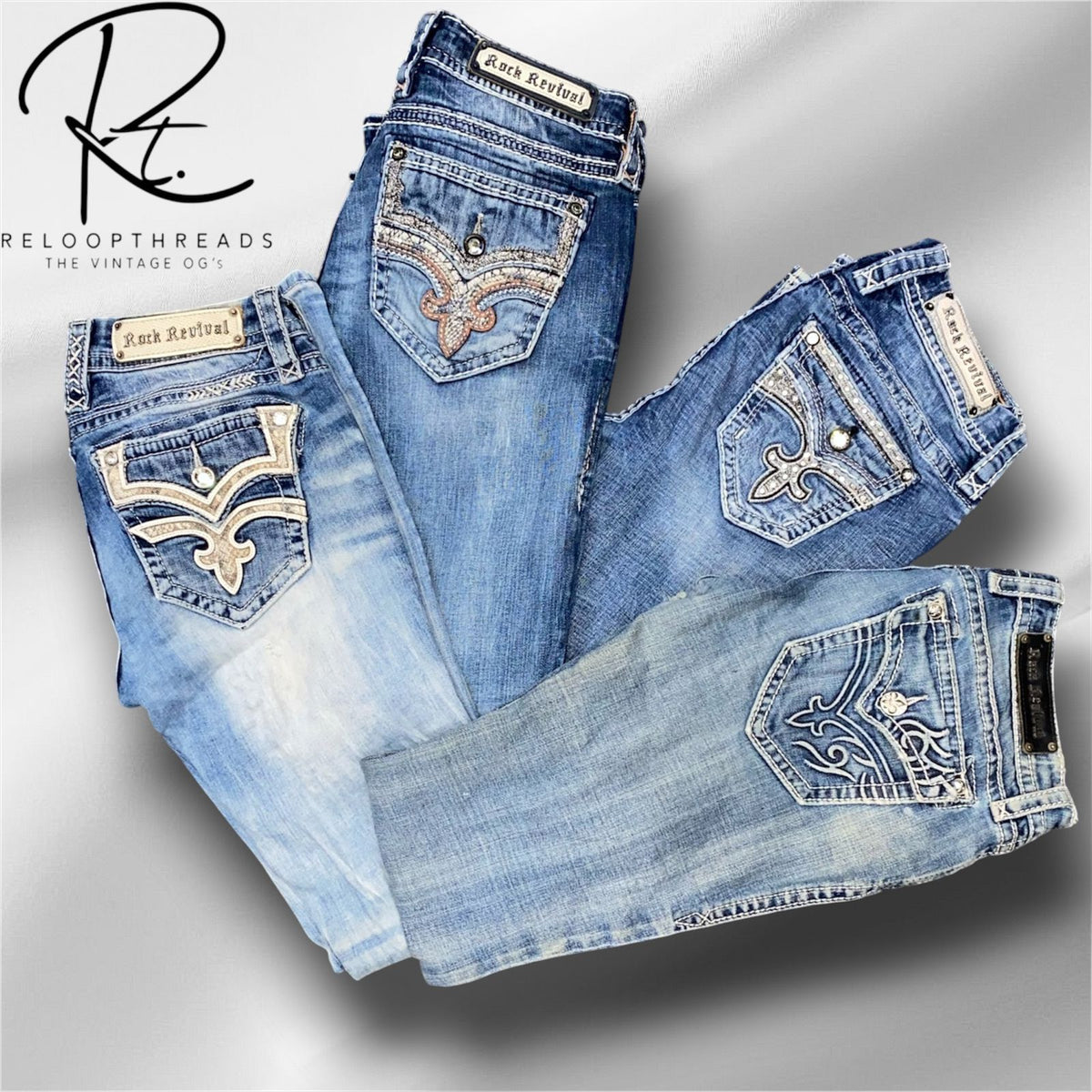 Rock Revival Straight Jeans 10 Pcs (RT-1529)
