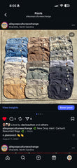 Custom Handpick nick , Rework carhartt jacket & bags  = 105Pcs - Wholesale