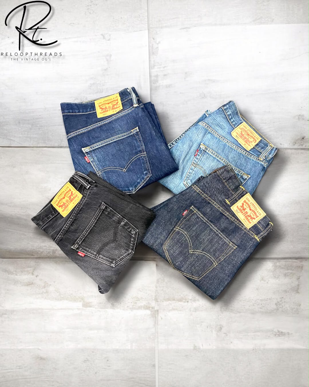 Levi's 501 Men Jeans 10 Pcs (RT-1614)