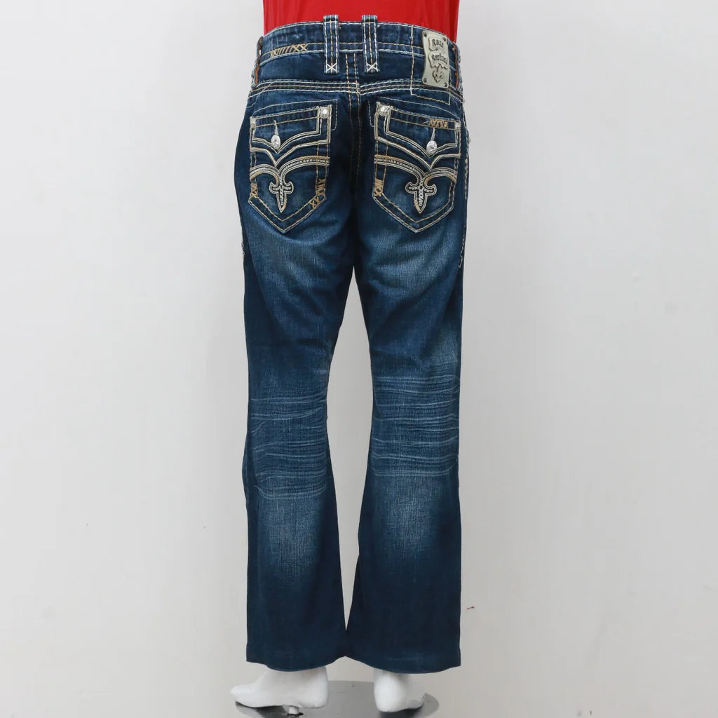 Trendy Rock Revival Jeans - Wholesale