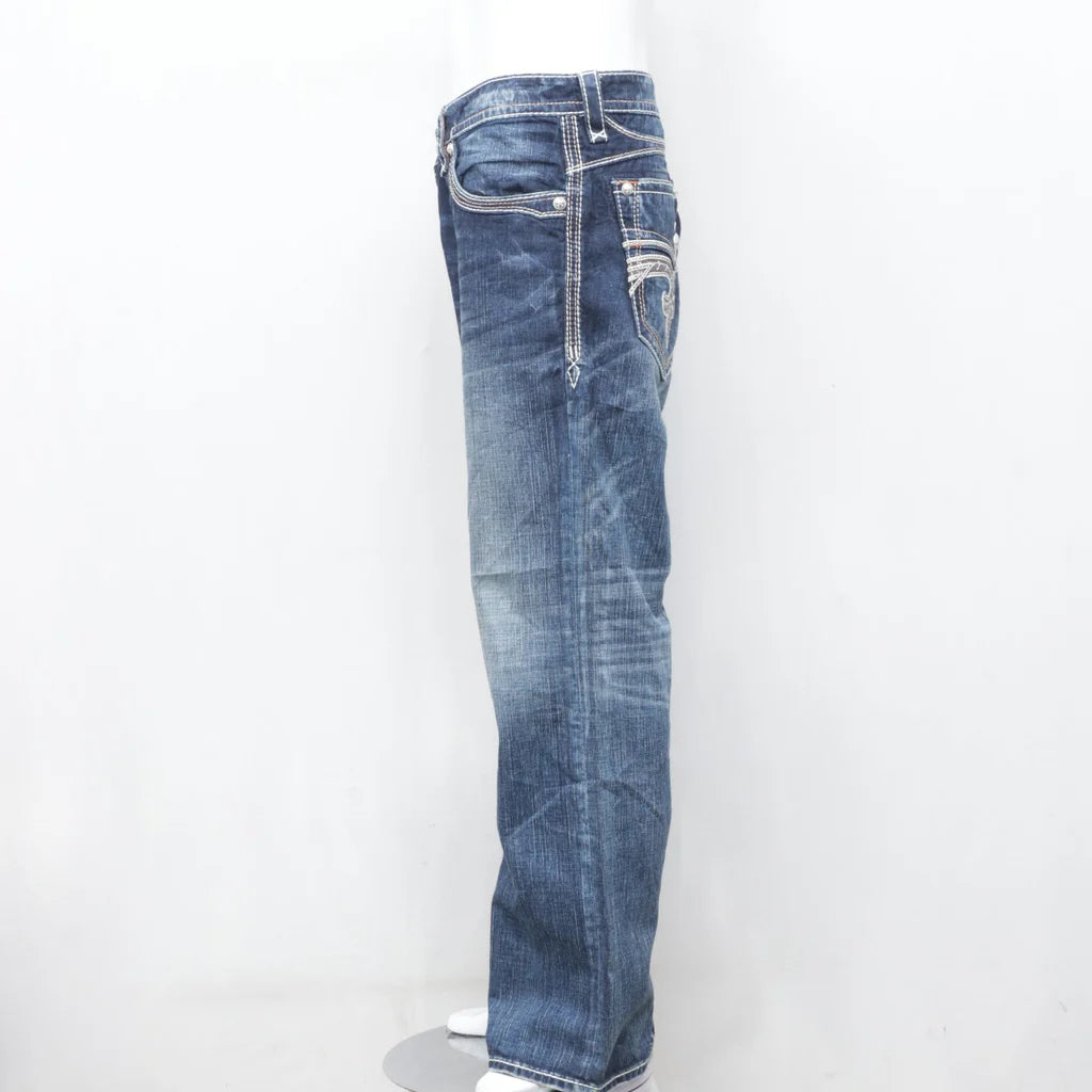 Trendy Rock Revival Men's Jeans - Wholesale