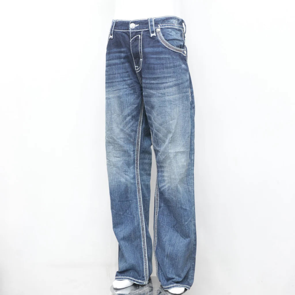Trendy Rock Revival Men's Jeans - Wholesale