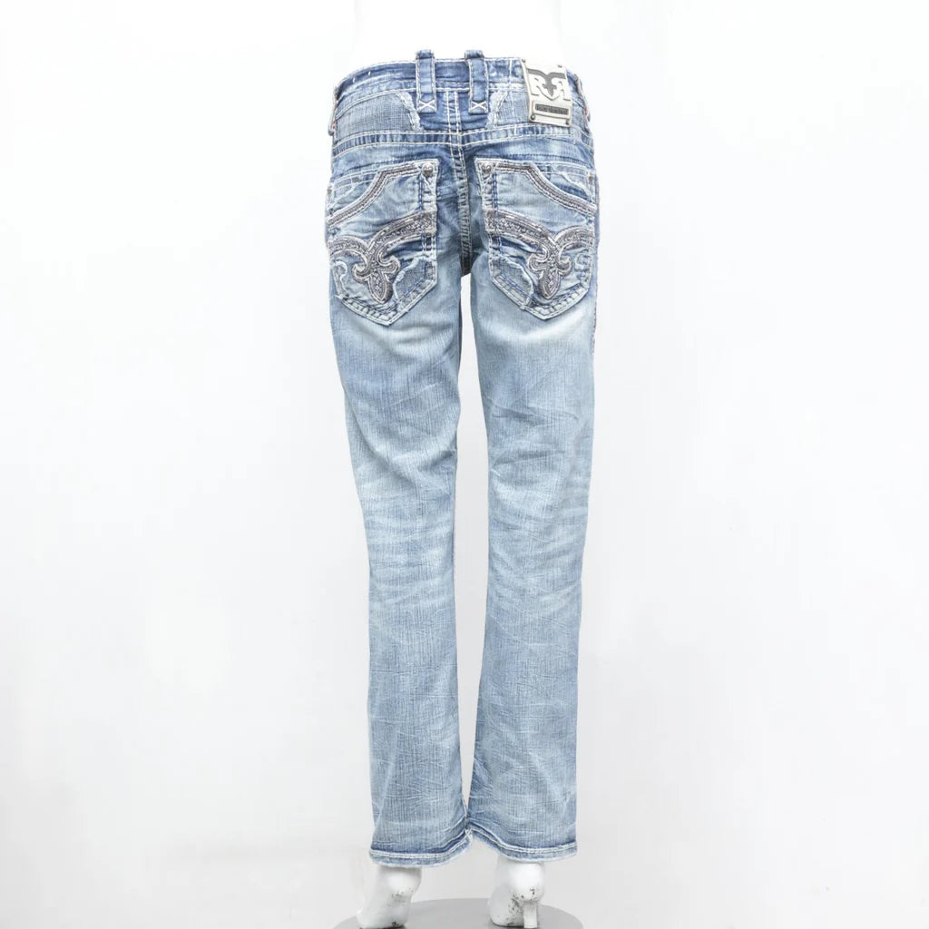 Trendy Rock Revival Men's Jeans - Wholesale