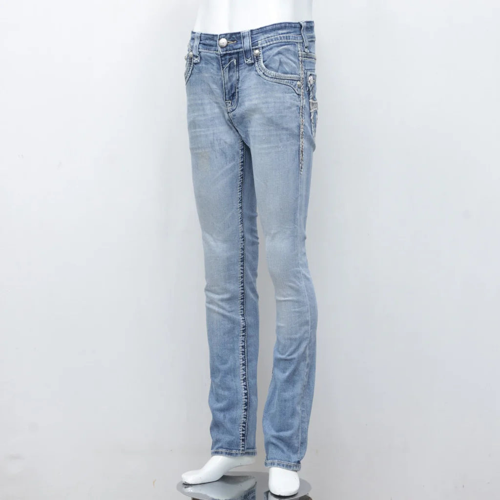 Trendy Rock Revival Jeans - Wholesale