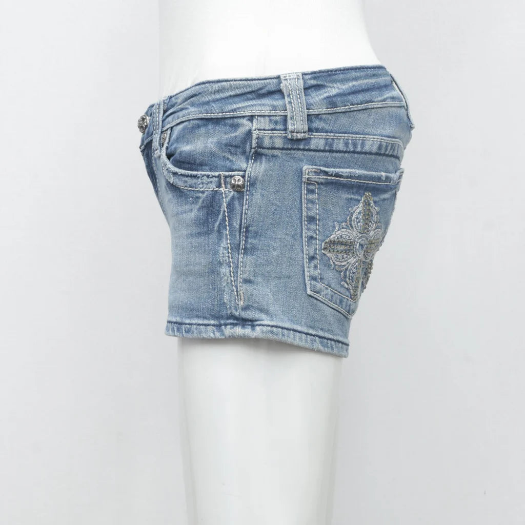 Reworked Miss me Denim Sexy Shorts - Wholesale