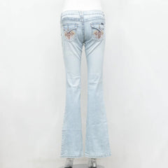 Y2K Stylish Flared Jeans - Wholesale